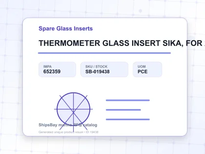 THERMOMETER GLASS INSERT SIKA, FOR 292B 0-500DEG.C 63MM - Spare Glass Inserts - IMPA 652359 - UOM PCE