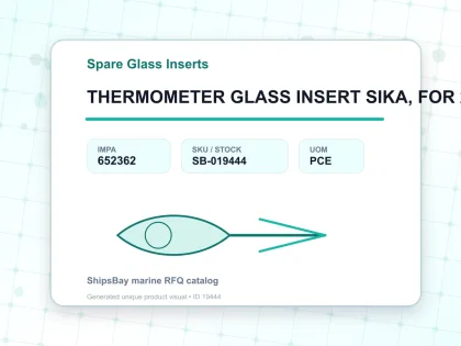 THERMOMETER GLASS INSERT SIKA, FOR 292B 0-600DEG.C 63MM - Spare Glass Inserts - IMPA 652362 - UOM PCE