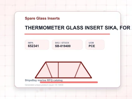 THERMOMETER GLASS INSERT SIKA, FOR 292B -30-50DEG.C 63MM - Spare Glass Inserts - IMPA 652341 - UOM PCE