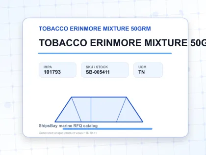 TOBACCO ERINMORE MIXTURE 50GRM - TOBACCO ERINMORE MIXTURE 50GRM - IMPA 101793 - UOM TN