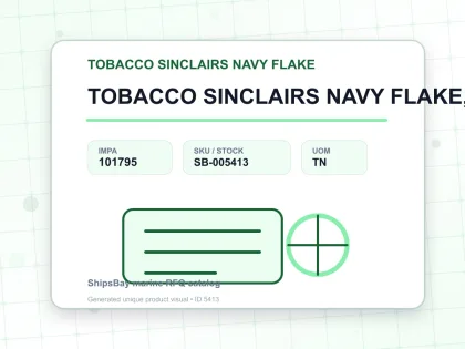 TOBACCO SINCLAIRS NAVY FLAKE, 50GRM - TOBACCO SINCLAIRS NAVY FLAKE - IMPA 101795 - UOM TN
