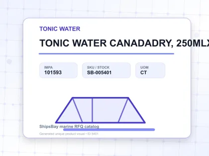TONIC WATER CANADADRY, 250MLX30TIN - TONIC WATER - IMPA 101593 - UOM CT