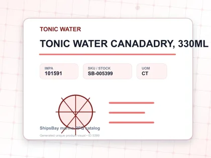 TONIC WATER CANADADRY, 330ML X 24TIN - TONIC WATER - IMPA 101591 - UOM CT