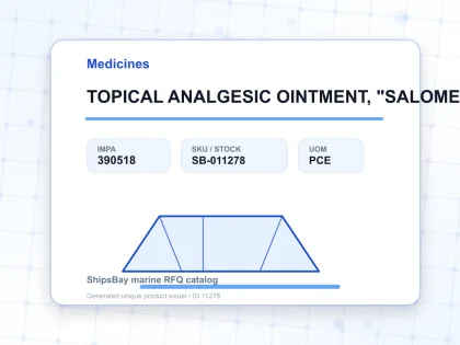 TOPICAL ANALGESIC OINTMENT, "SALOMETHYL" 30GRM - Medicines - IMPA 390518 - UOM PCE