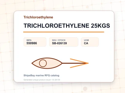 TRICHLOROETHYLENE 25KGS - Trichloroethylene - IMPA 550986 - UOM CA