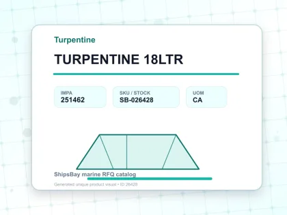 TURPENTINE 18LTR - Turpentine - IMPA 251462 - UOM CA
