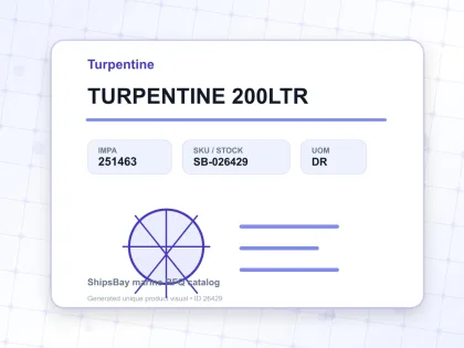 TURPENTINE 200LTR - Turpentine - IMPA 251463 - UOM DR