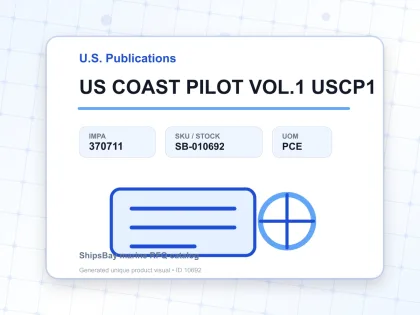US COAST PILOT VOL.1 USCP1 - U.S. Publications - IMPA 370711 - UOM PCE