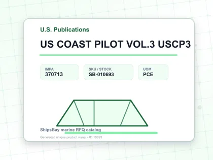 US COAST PILOT VOL.3 USCP3 - U.S. Publications - IMPA 370713 - UOM PCE