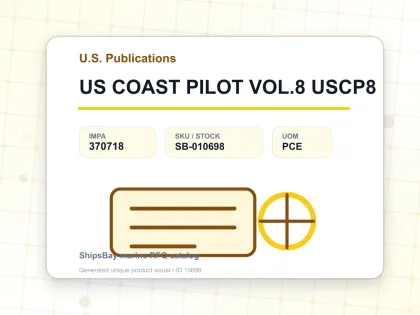 US COAST PILOT VOL.8 USCP8 - U.S. Publications - IMPA 370718 - UOM PCE