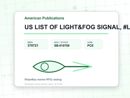 US LIST OF LIGHT&FOG SIGNAL, #LL110 - American Publications - IMPA 370721 - UOM PCE