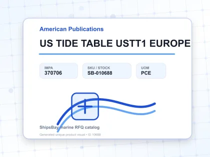 US TIDE TABLE USTT1 EUROPE - American Publications - IMPA 370706 - UOM PCE