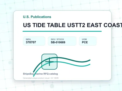 US TIDE TABLE USTT2 EAST COAST - U.S. Publications - IMPA 370707 - UOM PCE