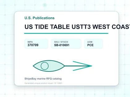 US TIDE TABLE USTT3 WEST COAST - U.S. Publications - IMPA 370709 - UOM PCE