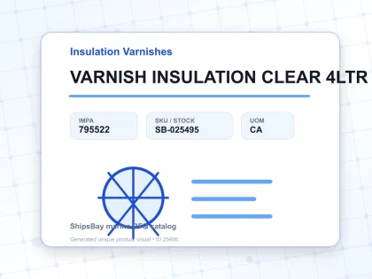 VARNISH INSULATION CLEAR 4LTR - Insulation Varnishes - IMPA 795522 - UOM CA
