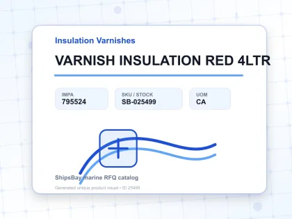 VARNISH INSULATION RED 4LTR - Insulation Varnishes - IMPA 795524 - UOM CA