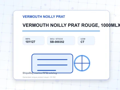 VERMOUTH NOILLY PRAT ROUGE, 1000MLX12S - VERMOUTH NOILLY PRAT - IMPA 101127 - UOM CT