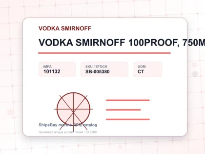 VODKA SMIRNOFF 100PROOF, 750MLX12BTL - VODKA SMIRNOFF - IMPA 101132 - UOM CT