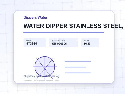 WATER DIPPER STAINLESS STEEL, 1LTR - Dippers Water - IMPA 173364 - UOM PCE