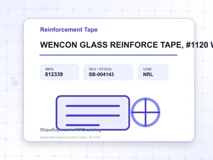 WENCON GLASS REINFORCE TAPE, #1120 W:50MMXL:10MTR - Reinforcement Tape - IMPA 812339 - UOM NRL
