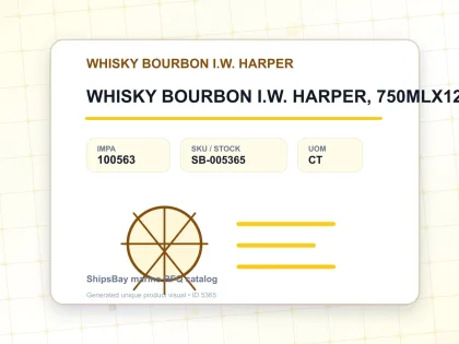 WHISKY BOURBON I.W. HARPER, 750MLX12BTL - WHISKY BOURBON I.W. HARPER - IMPA 100563 - UOM CT