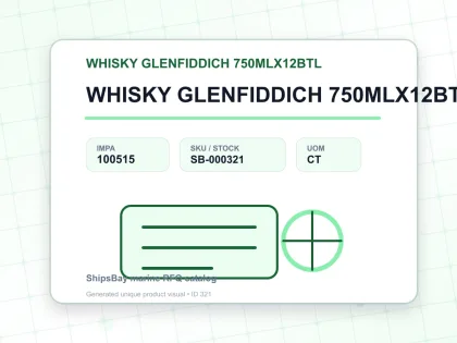 WHISKY GLENFIDDICH 750MLX12BTL - WHISKY GLENFIDDICH 750MLX12BTL - IMPA 100515 - UOM CT