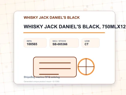 WHISKY JACK DANIEL'S BLACK, 750MLX12BTL - WHISKY JACK DANIEL'S BLACK - IMPA 100565 - UOM CT