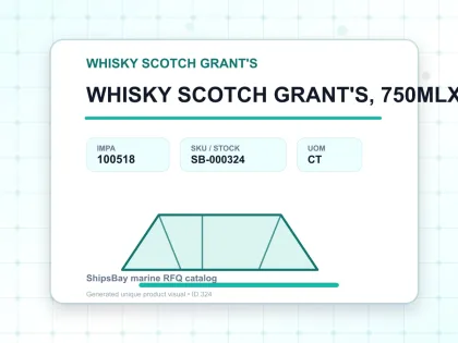 WHISKY SCOTCH GRANT'S, 750MLX12BTL - WHISKY SCOTCH GRANT'S - IMPA 100518 - UOM CT