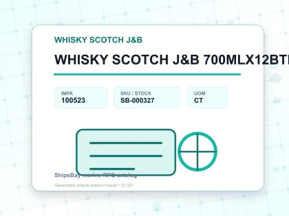 WHISKY SCOTCH J&B 700MLX12BTL - WHISKY SCOTCH J&B - IMPA 100523 - UOM CT