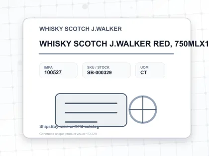 WHISKY SCOTCH J.WALKER RED, 750MLX12BTL - WHISKY SCOTCH J.WALKER - IMPA 100527 - UOM CT