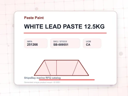 WHITE LEAD PASTE 12.5KG - Paste Paint - IMPA 251266 - UOM CA