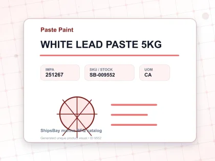 WHITE LEAD PASTE 5KG - Paste Paint - IMPA 251267 - UOM CA