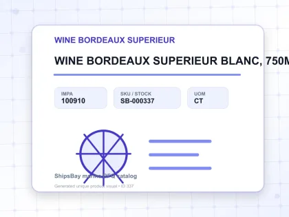 WINE BORDEAUX SUPERIEUR BLANC, 750MLX12BTL - WINE BORDEAUX SUPERIEUR - IMPA 100910 - UOM CT