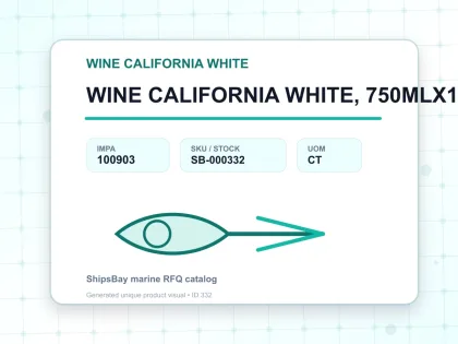 WINE CALIFORNIA WHITE, 750MLX12BTL - WINE CALIFORNIA WHITE - IMPA 100903 - UOM CT