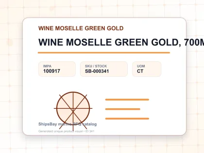 WINE MOSELLE GREEN GOLD, 700MLX12BTL - WINE MOSELLE GREEN GOLD - IMPA 100917 - UOM CT
