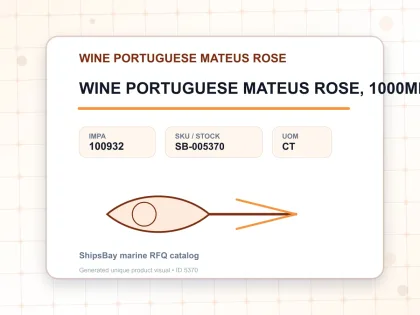 WINE PORTUGUESE MATEUS ROSE, 1000MLX6S - WINE PORTUGUESE MATEUS ROSE - IMPA 100932 - UOM CT