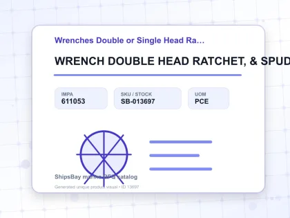 WRENCH DOUBLE HEAD RATCHET, & SPUD 12-POINT 10X14MM - Wrenches Double or Single Head Ratchet - IMPA 611053 - UOM PCE