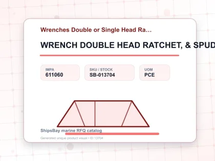 WRENCH DOUBLE HEAD RATCHET, & SPUD 12-POINT 19X24MM - Wrenches Double or Single Head Ratchet - IMPA 611060 - UOM PCE
