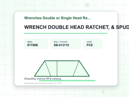 WRENCH DOUBLE HEAD RATCHET, & SPUD 12-POINT 24X30MM - Wrenches Double or Single Head Ratchet - IMPA 611066 - UOM PCE