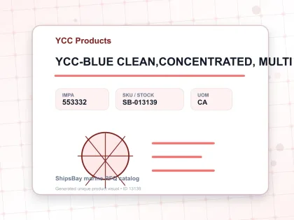 YCC-BLUE CLEAN,CONCENTRATED, MULTI PURPOSE LIQUID 18LTR - YCC Products - IMPA 553332 - UOM CA
