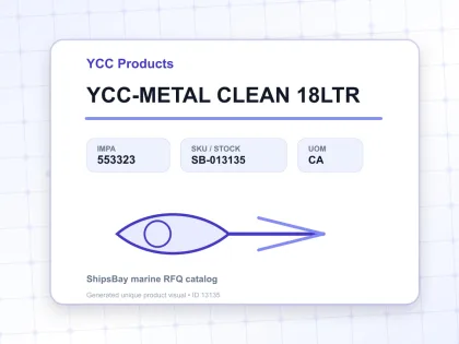 YCC-METAL CLEAN 18LTR - YCC Products - IMPA 553323 - UOM CA