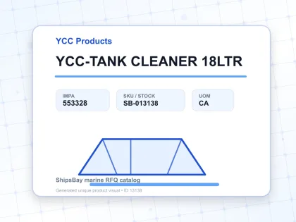 YCC-TANK CLEANER 18LTR - YCC Products - IMPA 553328 - UOM CA