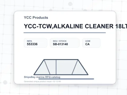 YCC-TCW,ALKALINE CLEANER 18LTR - YCC Products - IMPA 553336 - UOM CA