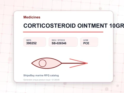 CORTICOSTEROID OINTMENT 10GRM - Medicines - IMPA 390252 - UOM PCE