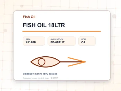 FISH OIL 18LTR - Fish Oil - IMPA 251466 - UOM CA
