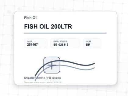 FISH OIL 200LTR - Fish Oil - IMPA 251467 - UOM DR