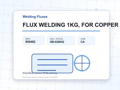 FLUX WELDING 1KG, FOR COPPER WELDING - Welding Fluxes - IMPA 850482 - UOM CA