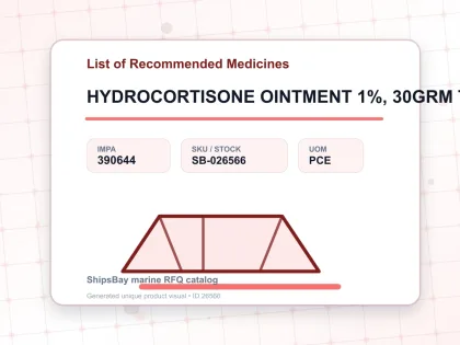 HYDROCORTISONE OINTMENT 1%, 30GRM TUBE - List of Recommended Medicines - IMPA 390644 - UOM PCE