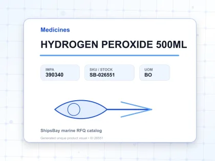 HYDROGEN PEROXIDE 500ML - Medicines - IMPA 390340 - UOM BO