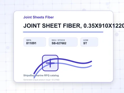JOINT SHEET FIBER, 0.35X910X1220MM - Joint Sheets Fiber - IMPA 811091 - UOM ST